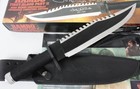 15   New Rambo 2 Hand Signed Version Camping Combat Tactics Hunting Knife Vth57t