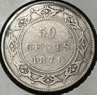 1874 50 Cents Newfoundland Vg