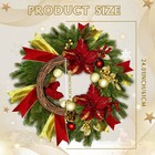 24 Inch Christmas Wreaths For Front Door With Lights christmas Door Wreath Wi   