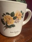 Vintage Romans 15 11 Coffee Cup Mug Praise The Lord Flower Design Great Shape 