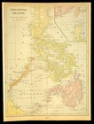 Antique Phillipine Islands Map Philippines Wall Art Luzon Mindanao Vintage