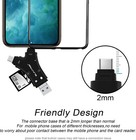 4 In 1 Usb Micro Sd Tf Memory Card Reader Adapter For Iphone Android