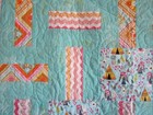 New Handmade Baby Girl Quilt  43  By 52   Quilt Shop Quality Fabrics  Whimsical