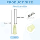 10pcs Blunt Tip Dispensing Needle With Luer Lock 19g  1   cream  