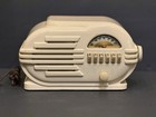 1940s Antica Beige Bakelite Belmont Model 6d111 Series B Vacuum Tube Am   Works 