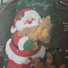 Vintage 2003 Bucilla 84948 Santa   Pets 18  Stocking Kit Sealed Felt Christmas