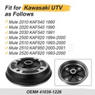 Rear Brake Drum 41038-1226 41038-1227 For Kawasaki Mule 2500 2510 2520 1994-2000