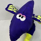 Vintage 1992 Fisher-price Dino Roars Purple Pterodactyl Dinosaur Plush 12   