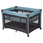 Portable Playard W   Bassinet Fold Table Travel Pack And Pack Baby Toddler Blue 