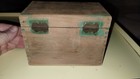 Vintage Antique Wood Recipe Storage Box 6 5x4x5 Inch Dovetail Hinged