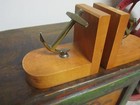 Vintage Nautical Book Ends Ships Anchor Old Pair Wood And Metal Brass