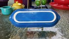 New  Lapis Blue Fiesta Ware Utility Relish Corn On The Cob Tray