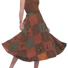 60 s 70 s Hippie Patch Costume Skirt Adult Standard
