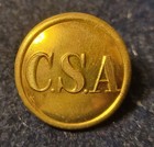 Civil War Confederate Army General Service  c S A  Button Albert   Cs-81-b Coat