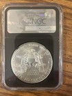2017  1 American Silver Eagle Ngc Ms70 Early Releases W  Black Core  036wei  2
