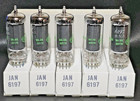 Date Matched Sleeve Of 5 Ge Jan 6197 Vacuum Tubes Tested Nos Calibrated Tv - 7