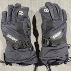 Swany Ski Gloves Youth Medium M 7-8 Black Boys Snow Winter Insulated Gripper
