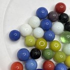 Vintage Bright Color Glass Marbles Lot Of 50 Peewee Size A2 Some Imperfections