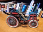 Very Nice Vintage 1910s Or 1920s Hess Tin Litho Gyro Wind Roadster W  Driver  2
