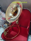 Sousaphone 22 bell Size Pure Brass Metal In Gold Polish  Mouthpc case  free Ship
