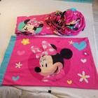 Disney Minnie Mouse 3 Piece Twin Fitted  Flat Sheet  Pillowcase Dots Are So Me
