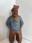 Vintage Sailor Folk Art Figurine  Wood And Resin 5    T W  A Carved Look
