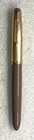 1950 s Mark I Parker 51 Cocoa Colored Fountain Pen With Gf Cap- Working Fine