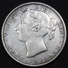 1890 Newfoundland Canada 20 Cent 100k Mintage Fine Dets Km 4 Free Shipping