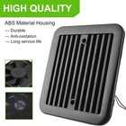 Black 12v Rv Caravan Fan Side Air Trailer Ventilation Cooling Vent Mute Exhaust