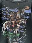 Vtg 1998 T-shirt Men   s  xl  Black Native American Shaman Indian Liquid Blue Fox