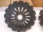 Lot Of 2 Vintage Ihc Cast Iron Seed Planter Plates 3321a   3331a