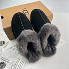 Ugg New Women s Scuffette Ii Slipper Black Suede Upper Wool Lining Size6-11 Gift