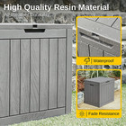 Outdoor Storage Box  31 Gallon Deck Box Indoor And Outdoor Use  Waterproof Resin