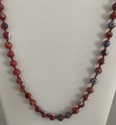 Beautiful Vintage Italian Millefiori 23 75    Knotted Necklace 8-9 Mm