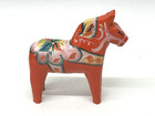 Vtg Swedish Dala Horse Red Wooden 4    Dalahemslojd Hand Painted