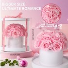 Round Preserved Flower Gift Box Preserved Flower Gift For Her 19 Preserved Ro   