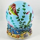 Tropical Aquarium Coral Reef Fish Hand Painted Night Light Accent Lamp