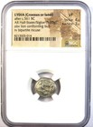 Lydia Kroisos Lion Bull Ar Siglos Silver Croesus Coin 561 Bc - Certified Ngc Vf