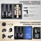 Multi-handgun Pistol Case Pre-cut Foam For Handguns And Magazines