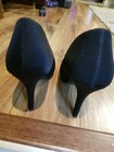 Women   s Size 7 5  It   s Ok Black Faux Leather High Heel Shoes  Pumps