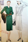 Vogue 2198 Vintage 1944 Wwii Retro 40s Cosplay Jacket Skirt Misses 12 Pattern