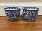 Collection Of 24 Antique   Vintage Japanese Blue Phoenix Small Custard tea Cups