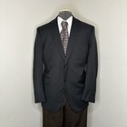 Mens 39s Blazer Black 2 Button Medium 43  Casual Sport Coat Suit Jacket Abini
