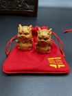 Asian Chinese Hand Carved Camphor Wood Chest   Figurines   Health Balls
