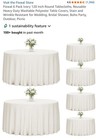 Wedding Tablecloth Set Reusable And Machine Washable 11ct W  Table Cloths 9ct 