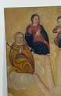 Retablo Mexico Oil On Tin Antique 1885