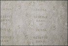 India 5 Rupees Watermark Paper Breda Shipwreck Uncut Sheet  1937-1943 Nd  P-18