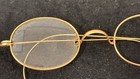 Antique 10k Gold Filled Wire Rim Spectacles Cable Temples One Lens Missing