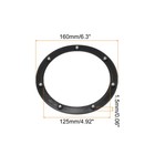 4pcs 7  Rotating Swivel Stand With Steel Ball Lazy Susan 0 06x4 97  Black