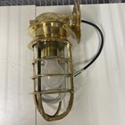 Antique Ship Brass Bulkhead Wall Light  Nautical D  cor